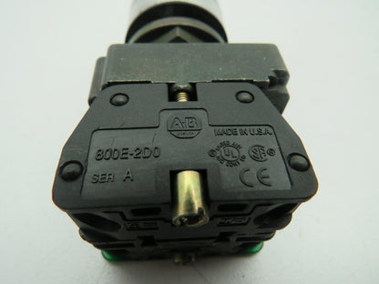 Allen Bradley White Flush Push Button Ser A 800E-2D0 N.O. 800E-2X10  Lot of 6