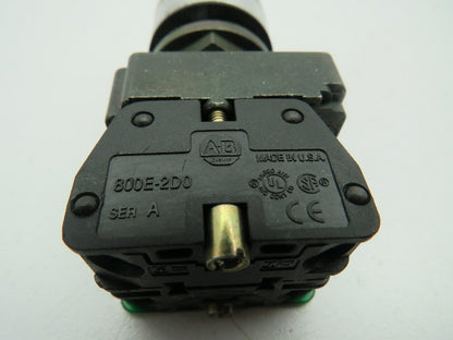 Allen Bradley White Flush Push Button Ser A 800E-2D0 N.O. 800E-2X10  Lot of 6