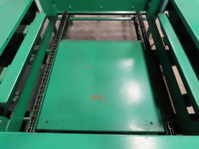 Busse Bros ST-40 Pallet Stacker  40" X 40" Skid Unloader Chain Conveyor
