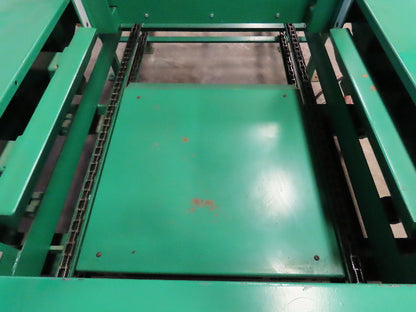 Busse Bros ST-40 Pallet Stacker  40" X 40" Skid Unloader Chain Conveyor