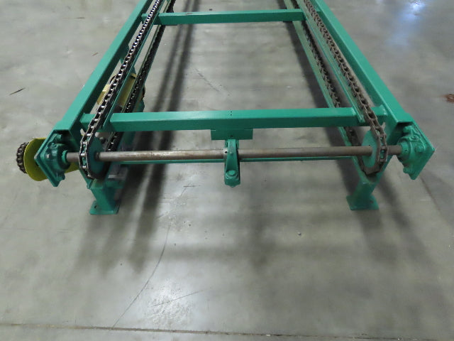 Busse Bros ST-40 Pallet Stacker  40" X 40" Skid Unloader Chain Conveyor