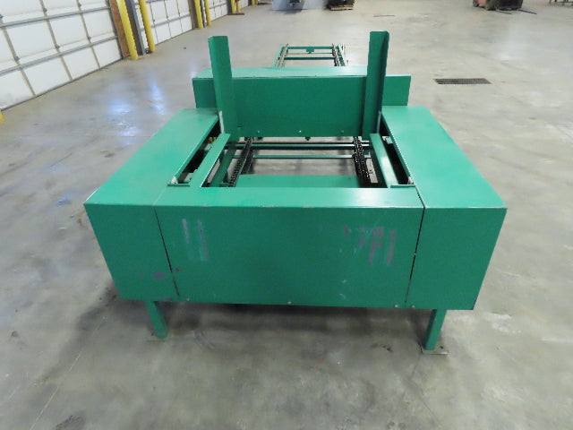 Busse Bros ST-40 Pallet Stacker  40" X 40" Skid Unloader Chain Conveyor