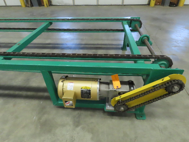 Busse Bros ST-40 Pallet Stacker  40" X 40" Skid Unloader Chain Conveyor