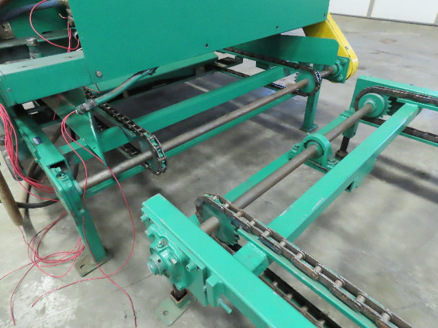 Busse Bros ST-40 Pallet Stacker  40" X 40" Skid Unloader Chain Conveyor