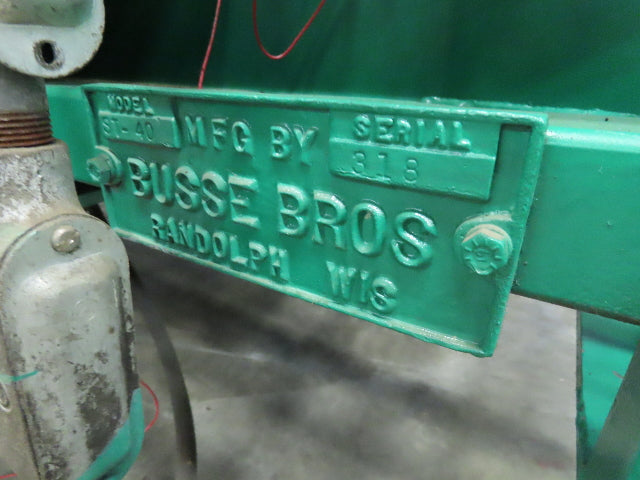 Busse Bros ST-40 Pallet Stacker  40" X 40" Skid Unloader Chain Conveyor