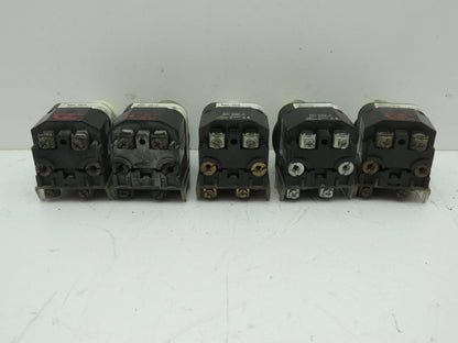 Allen Bradley 800T-PB16 Illuminated Push Button Ser T 120V WHITE NO/NC  Lot of 5