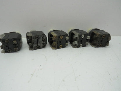 Allen Bradley 800T-PB16 Illuminated Push Button Ser T 120V WHITE NO/NC  Lot of 5