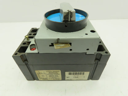 General Electric TED136D15 3 Pole Circuit Breaker 15 Amp. 600 Vac. W/ Turn Trip
