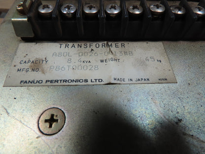 Fanuc Transformer A80L-0026-0013#B 8.4 KVA