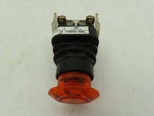 Allen Bradley 800H-FRXMQ24A7 Illuminated 3-Pos Push-Pull Button AMBER Ser F 24V