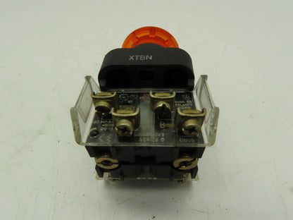Allen Bradley 800H-FRXMQ24AA7 Illuminated 3-Pos Push-Pull Button AMBER Ser F 24V