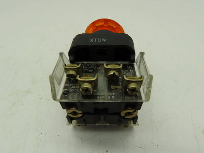 Allen Bradley 800H-FRXMQ24AA7 Illuminated 3-Pos Push-Pull Button AMBER Ser F 24V