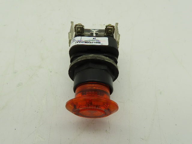 Allen Bradley 800H-FRXMQ24AA7 Illuminated 3-Pos Push-Pull Button AMBER Ser F 24V