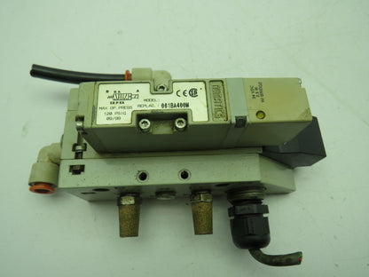 Numatics 061BA400M Solenoid Valve w/ Manifold Base