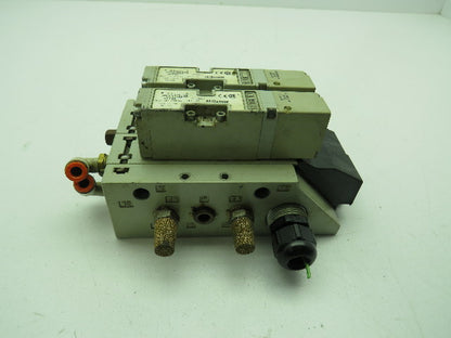 Numatics 061BA400M Solenoid Valve w/ Manifold Base