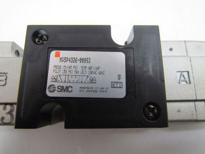 SMC NVSP4326-0009D Valve Solonoid Pilot Valve 110VAC 4/5 Port