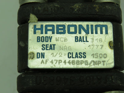Habonim Stainless Ball Valve Steel Body 1/2" NPT Class 1500
