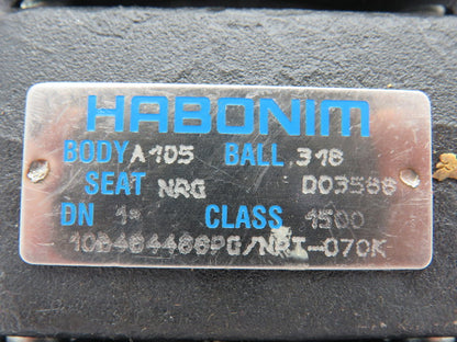 Habonim High Pressure Stainless Ball Valve Steel Body 1" NPT Class 1500