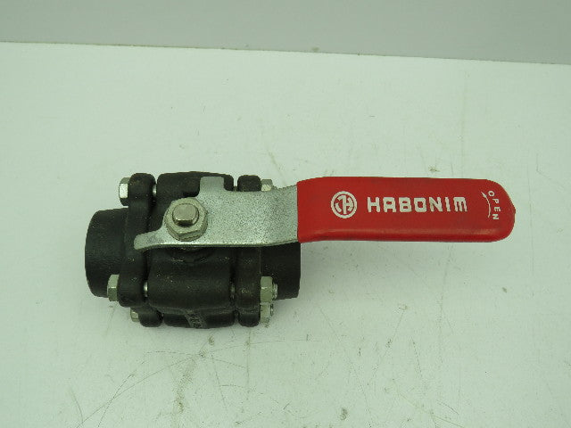 Habonim High Pressure Stainless Ball Valve Steel Body 1" NPT Class 1500