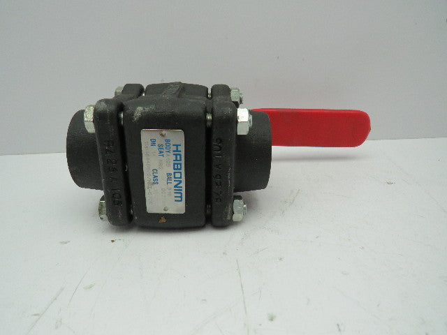 Habonim High Pressure Stainless Ball Valve Steel Body 1" NPT Class 1500