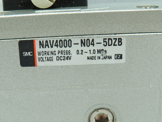 SMC NAV4000-N04-5DZB Pneumatic Soft Start Valve 24VDC 1/2"NPT