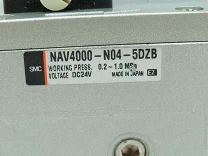 SMC NAV4000-N04-5DZB Pneumatic Soft Start Valve 24VDC 1/2"NPT