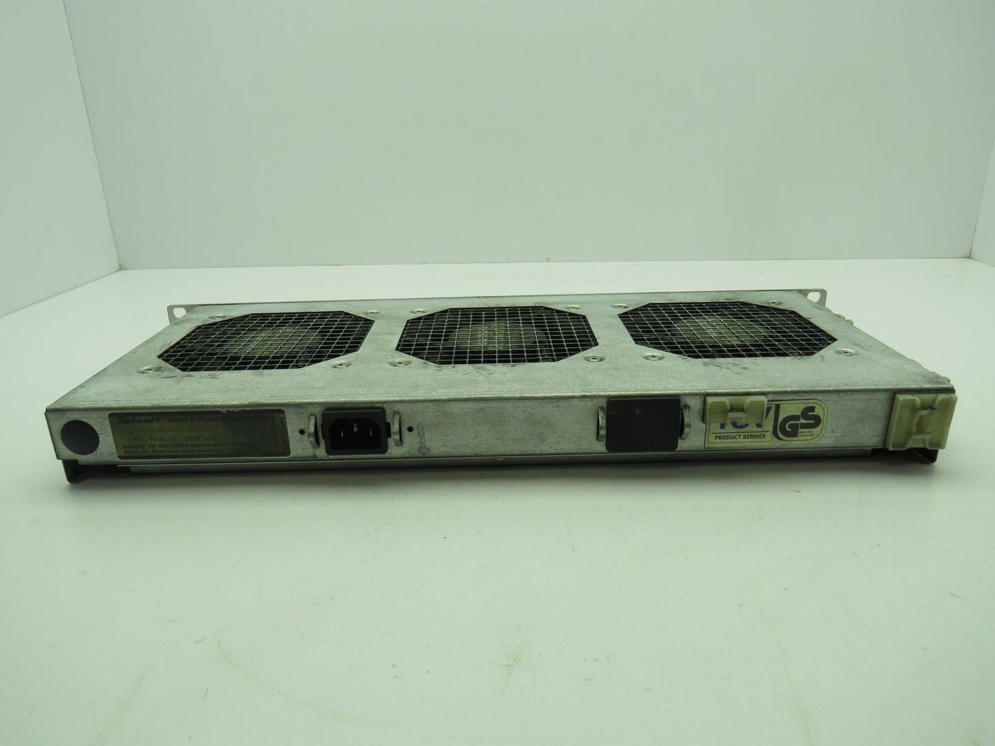 Schroff 10713-102 Steel Bracket Mount 3-Fan Tray Assembly Unit 115V