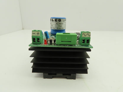 Elco AL-3A24B Linear Power Supply 24-30VAC 12-32VDC 3A Heat Sink DIN Rail