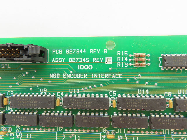Cincinnati PCB 827344 REV B NSD Encoder Interface Circuit Board 827345