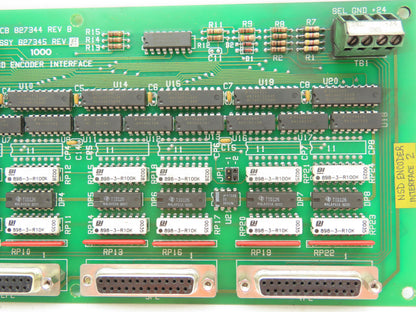 Cincinnati PCB 827344 REV B NSD Encoder Interface Circuit Board 827345