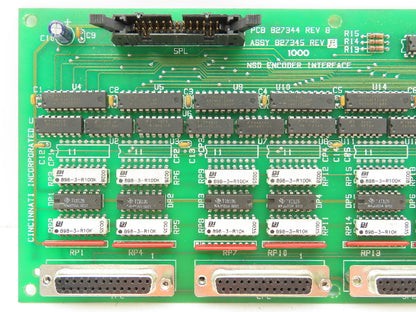 Cincinnati PCB 827344 REV B NSD Encoder Interface Circuit Board 827345