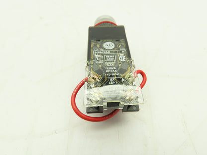 Allen Bradley 800MR-PT16K Push-To-Test Pilot Light WHITE 22mm Ser D Push Button