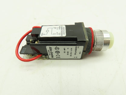 Allen Bradley 800MR-PT16K Push-To-Test Pilot Light WHITE 22mm Ser D Push Button
