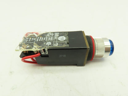 Allen Bradley 800MR-PT16K Push-To-Test Pilot Light BLUE 22mm Ser D Push Button