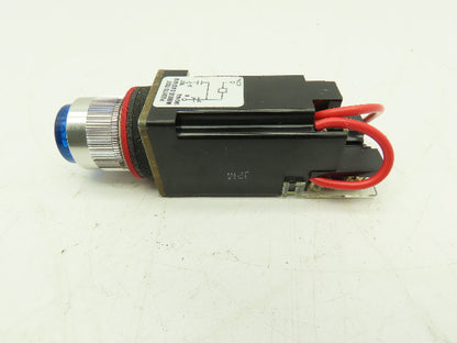 Allen Bradley 800MR-PT16K Push-To-Test Pilot Light BLUE 22mm Ser D Push Button