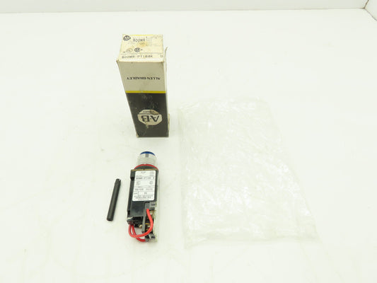 Allen Bradley 800MR-PT16K Push-To-Test Pilot Light BLUE 22mm Ser D Push Button
