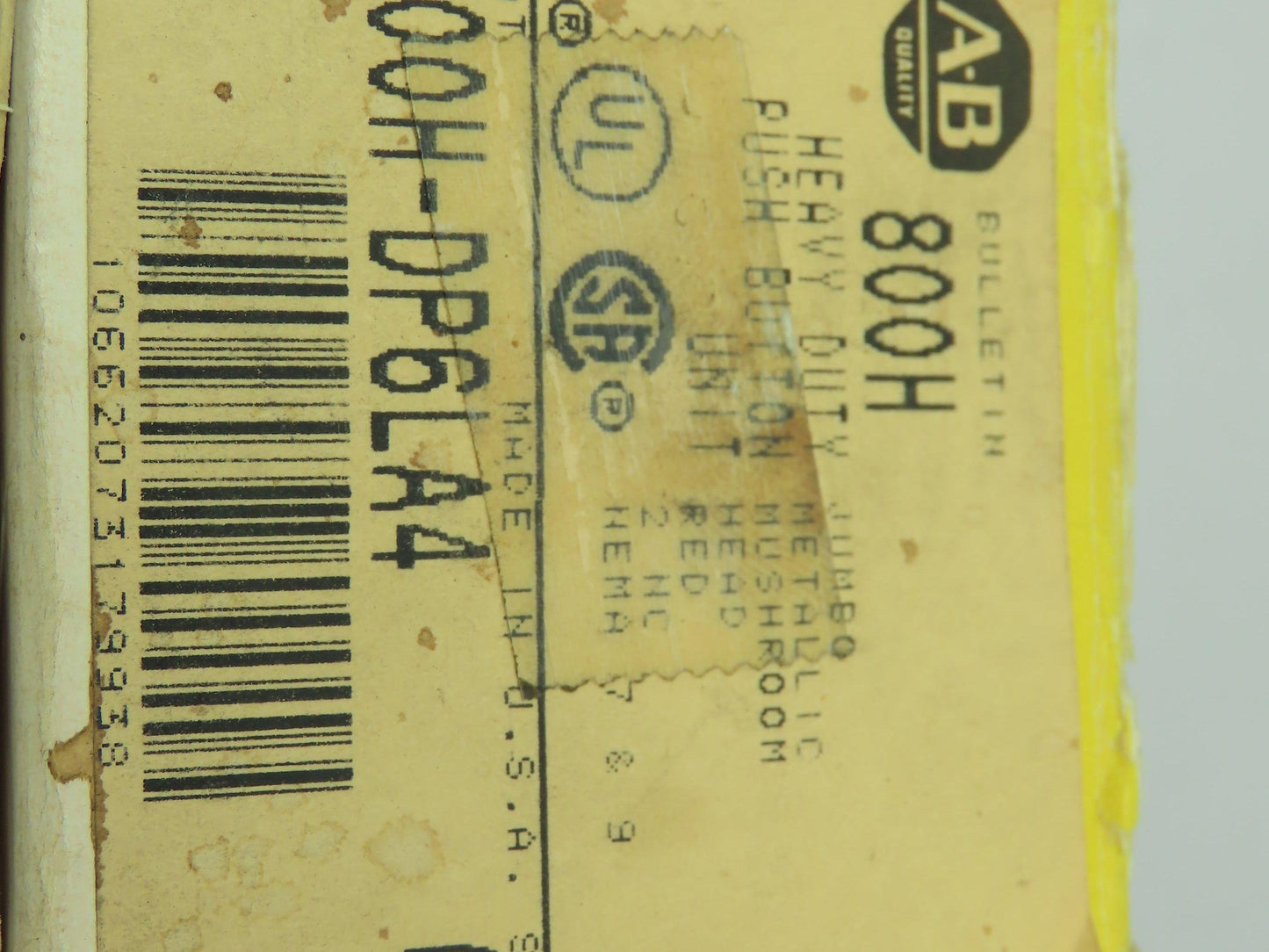 Allen Bradley Mushroomhead Push Button RED STOP Switch Ser C Momentary 2NC