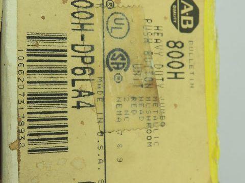 Allen Bradley Mushroomhead Push Button RED STOP Switch Ser C Momentary 2NC