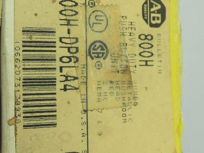 Allen Bradley Mushroomhead Push Button RED STOP Switch Ser C Momentary 2NC