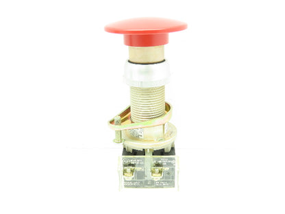 Allen Bradley Mushroomhead Push Button RED STOP Switch Ser C Momentary 2NC