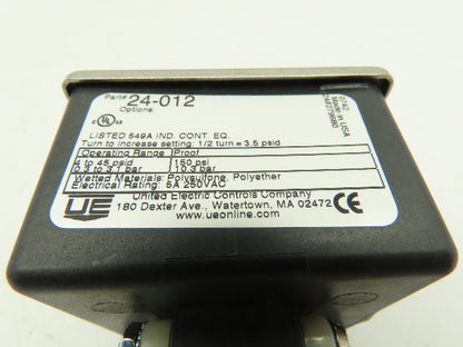 24-012 UE Delta-Pro Differential Pressure Switch 4-45 PSID 1-SPDT 1/4" FNPS