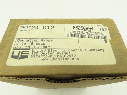 24-012 UE Delta-Pro Differential Pressure Switch 4-45 PSID 1-SPDT 1/4" FNPS