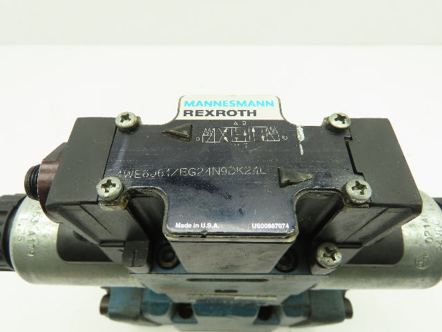 Rexroth 4WE6J61/EG24N9DK24L2,  Z2FS 6-2-43/1QV,  4WEH10W44/6EG24 Valve Stack