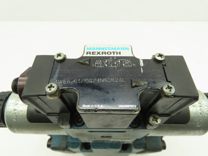 Rexroth 4WE6J61/EG24N9DK24L2,  Z2FS 6-2-43/1QV,  4WEH10W44/6EG24 Valve Stack