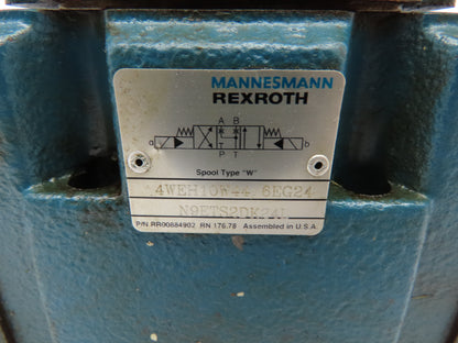 Rexroth 4WE6J61/EG24N9DK24L2,  Z2FS 6-2-43/1QV,  4WEH10W44/6EG24 Valve Stack