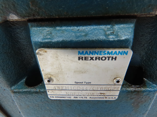 Rexroth 4WE6D61/OFEG24N9DK24L,  Z2FS 6-2-43/1QV,  4WEH10D44/OF6EG24 Valve Stack