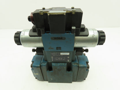 Rexroth 4WE6D61/OFEG24N9DK24L,  Z2FS 6-2-43/1QV,  4WEH10D44/OF6EG24 Valve Stack