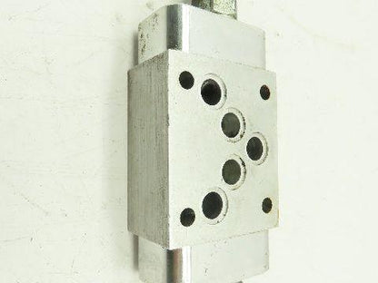 Sun Hydraulics C B D Manifold Sandwich Valve Block W/2 9BH9 RPEC LAN Relief Valves