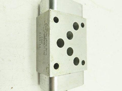 Sun Hydraulics C B D Manifold Sandwich Valve Block W/2 9BH9 RPEC LAN Relief Valves