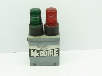 McGuire Dock Controller Indicator Light Box RED/GREEN START/STOP 110V 6x6x4"